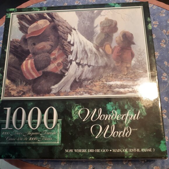 1000 Piece Bear Puzzle Wonderful World Now Where Did He Go - Picture 1 of 3